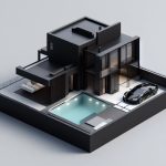 Modern and geometric architecture: a house that merges interior and exterior spaces into a work of art